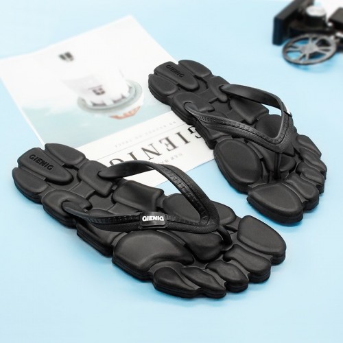 GieniG summer men outdoor slippers leisure fashion flip flops anti slip clip foot flat comfortable 